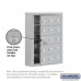 Salsbury Cell Phone Storage Locker - with Front Access Panel - 5 Door High Unit (5 Inch Deep Compartments) - 15 A Doors (14 usable) - steel - Surface Mounted - Master Keyed Locks
